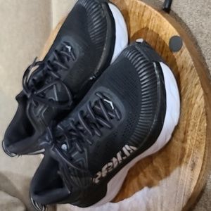 Hoka One One Womens Bondi 7 Black Running Shoes Sneakers - US Sz 7.5